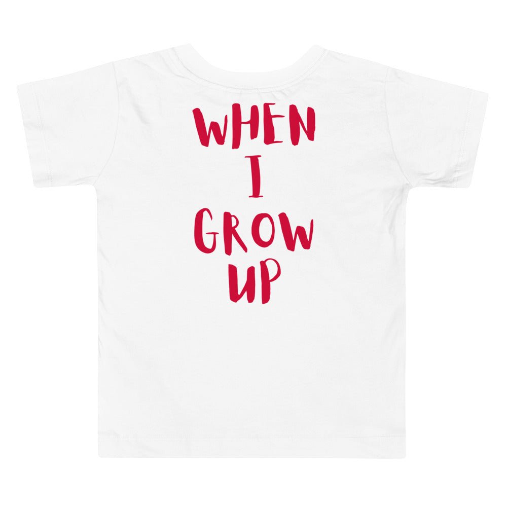 “When I Grow Up” Nurse Toddler Short Sleeve Tee - SoulfulEmpower Tees