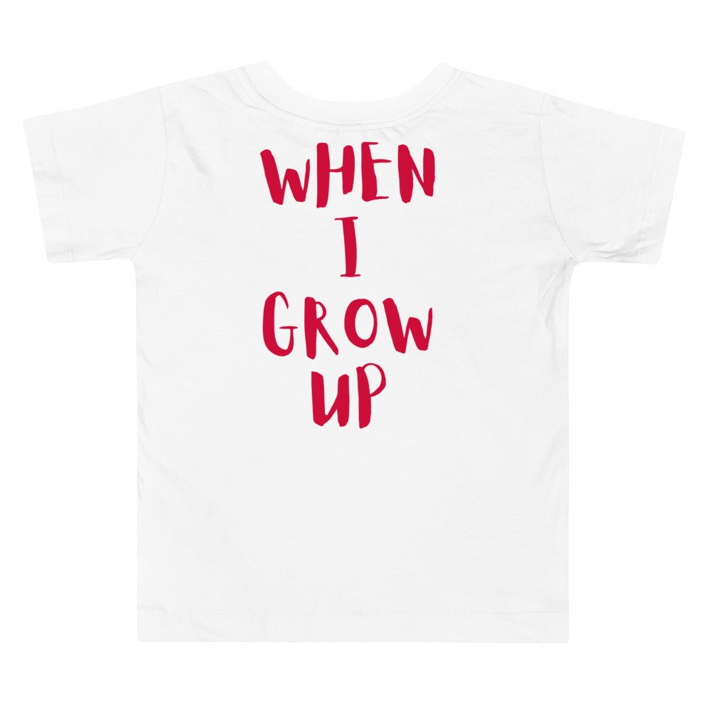 “When I Grow Up” President of the United States Toddler Tee - SoulfulEmpower Tees