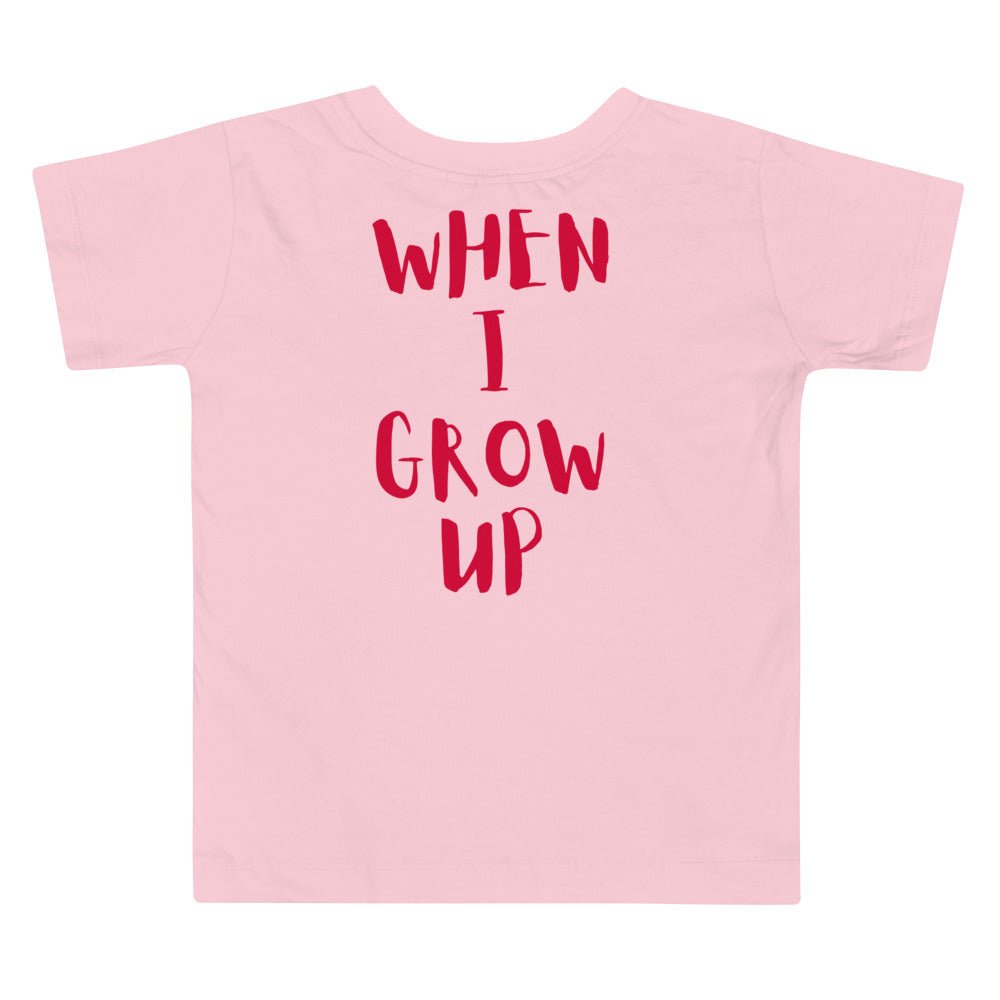 “When I Grow Up” Barista Toddler Short Sleeve Tee