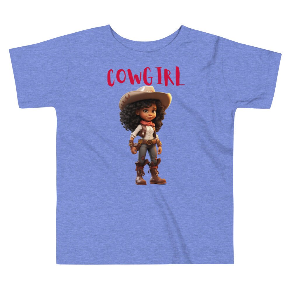 “When I Grow Up” Cowgirl Toddler Short Sleeve Tee