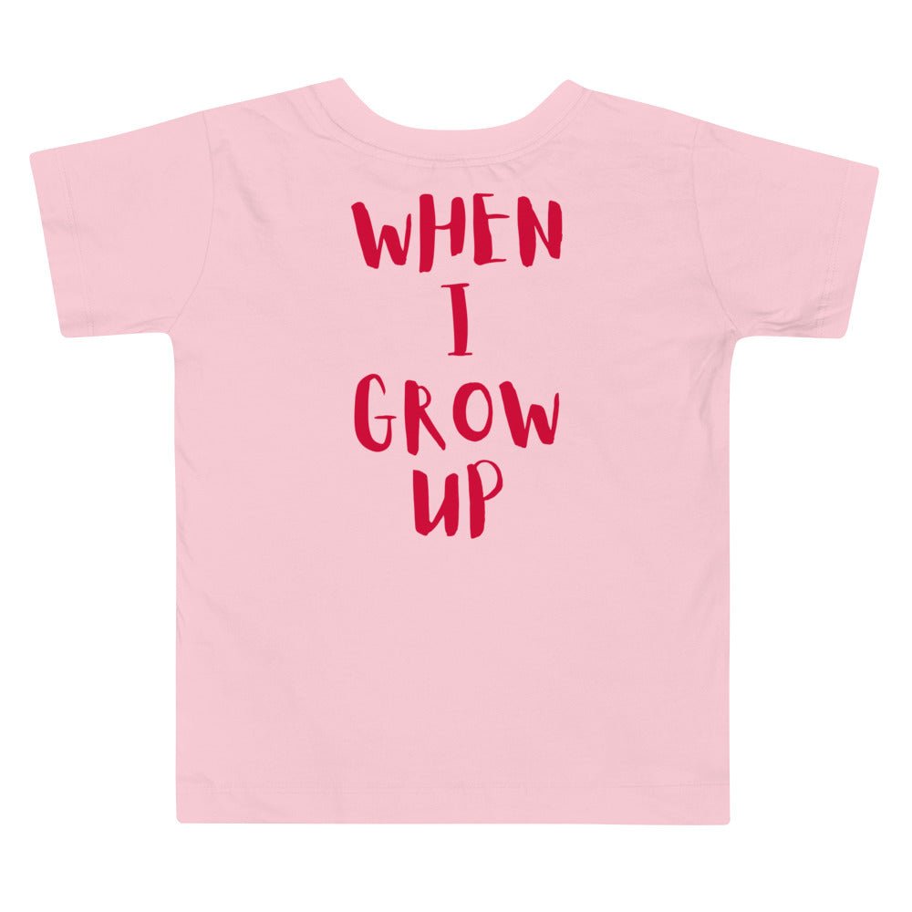 “When I Grow Up” Cowgirl Toddler Short Sleeve Tee