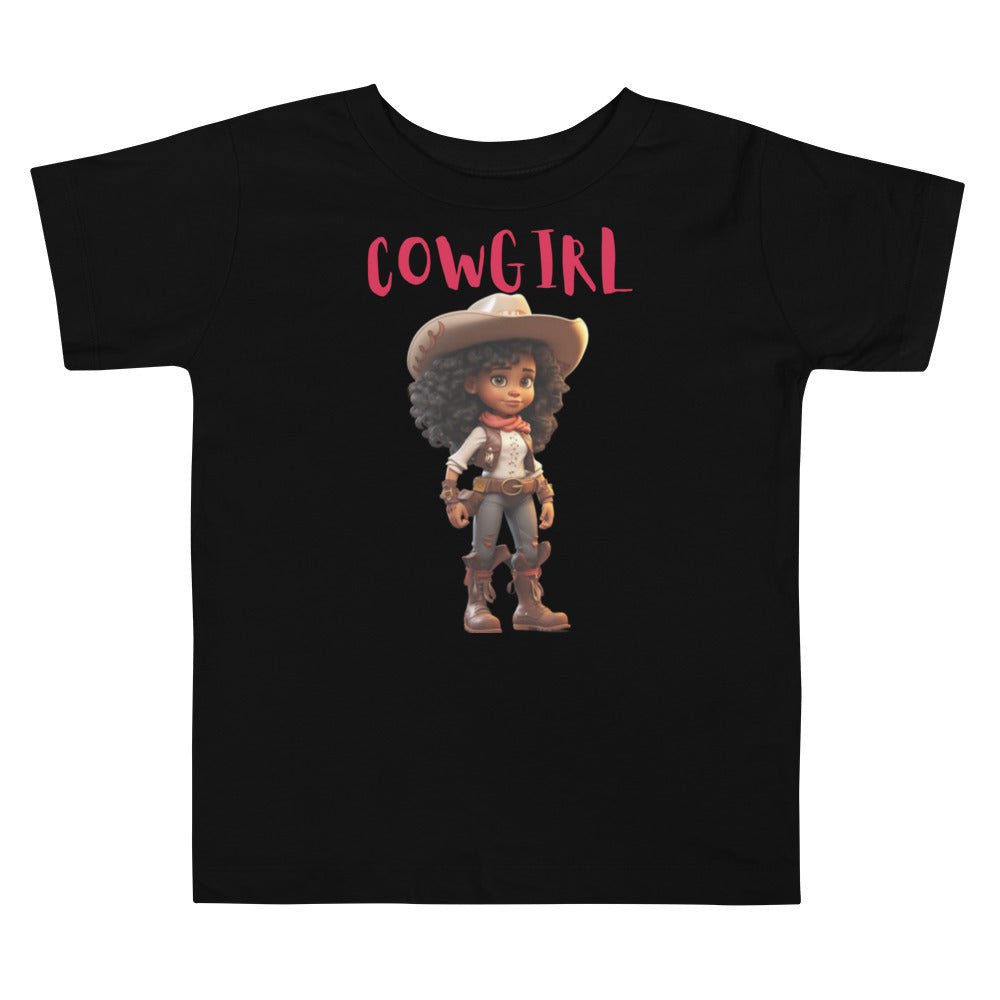 “When I Grow Up” Cowgirl Toddler Short Sleeve Tee