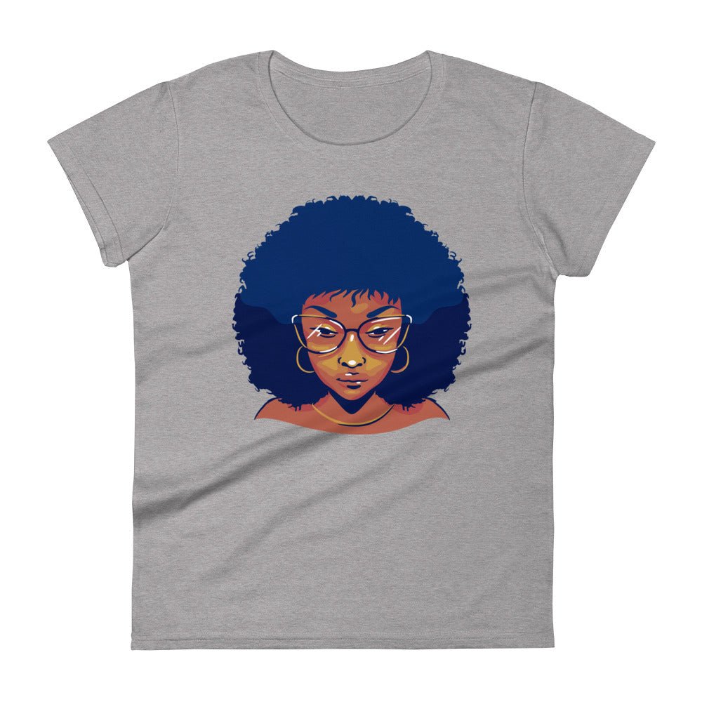 Woman with Blue Hair short sleeve t-shirt