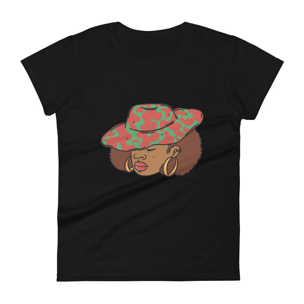 Woman with Hat short sleeve t-shirt