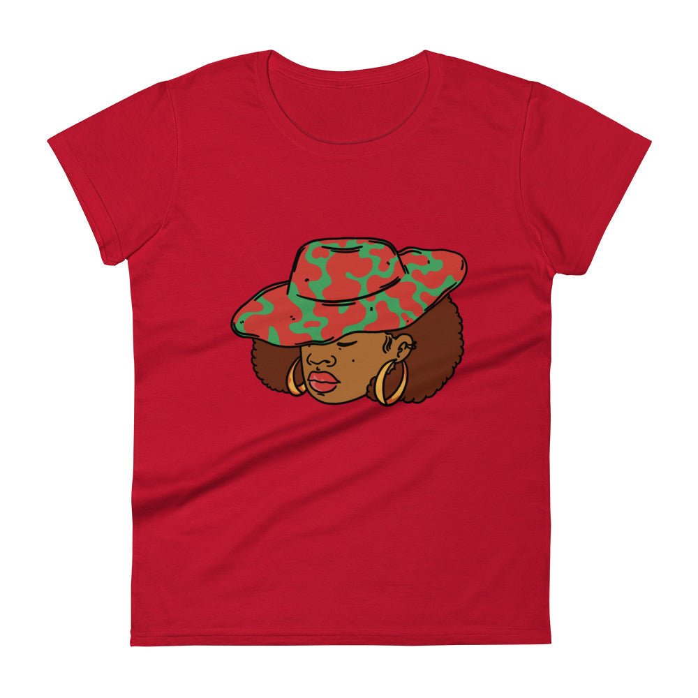 Woman with Hat short sleeve t-shirt