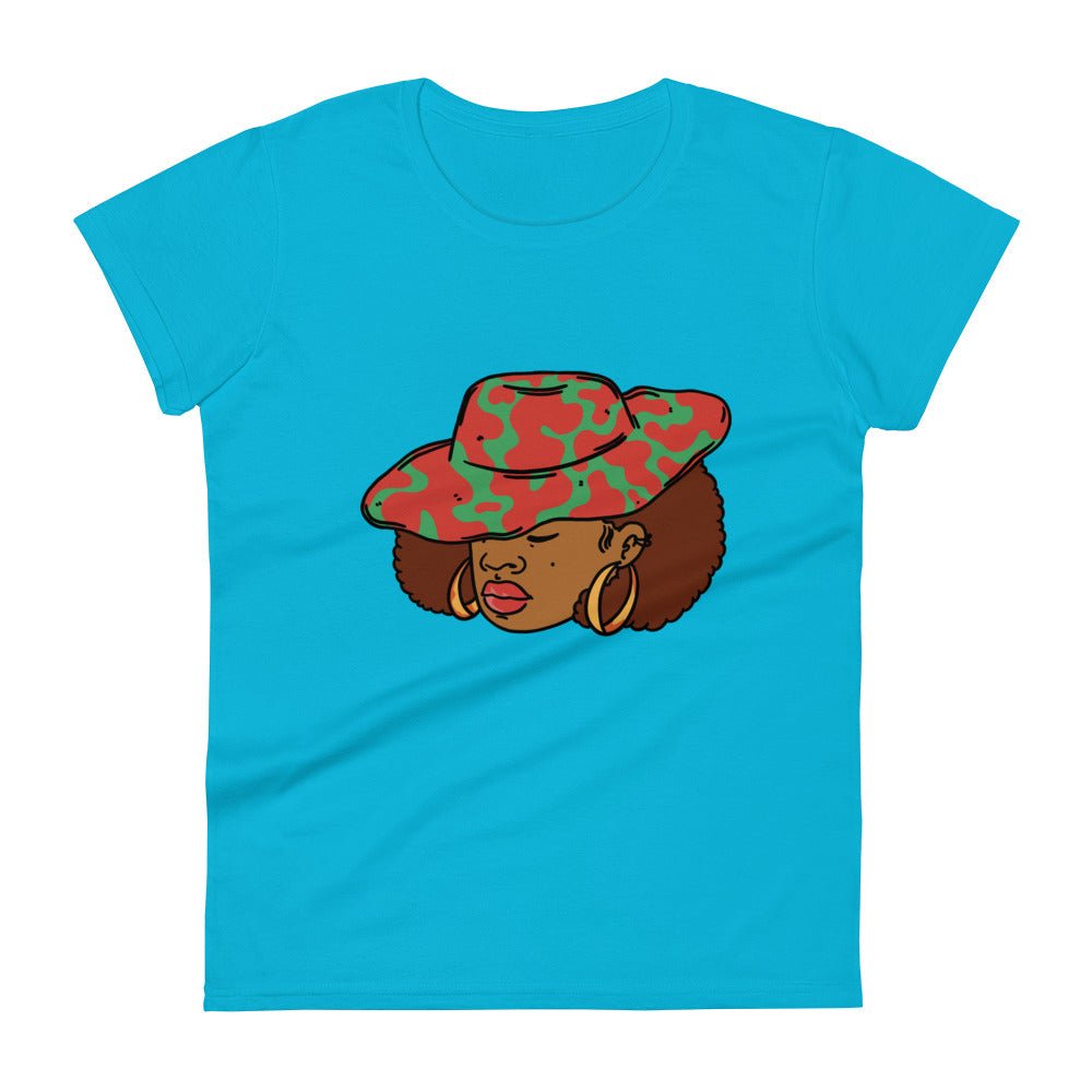 Woman with Hat short sleeve t-shirt