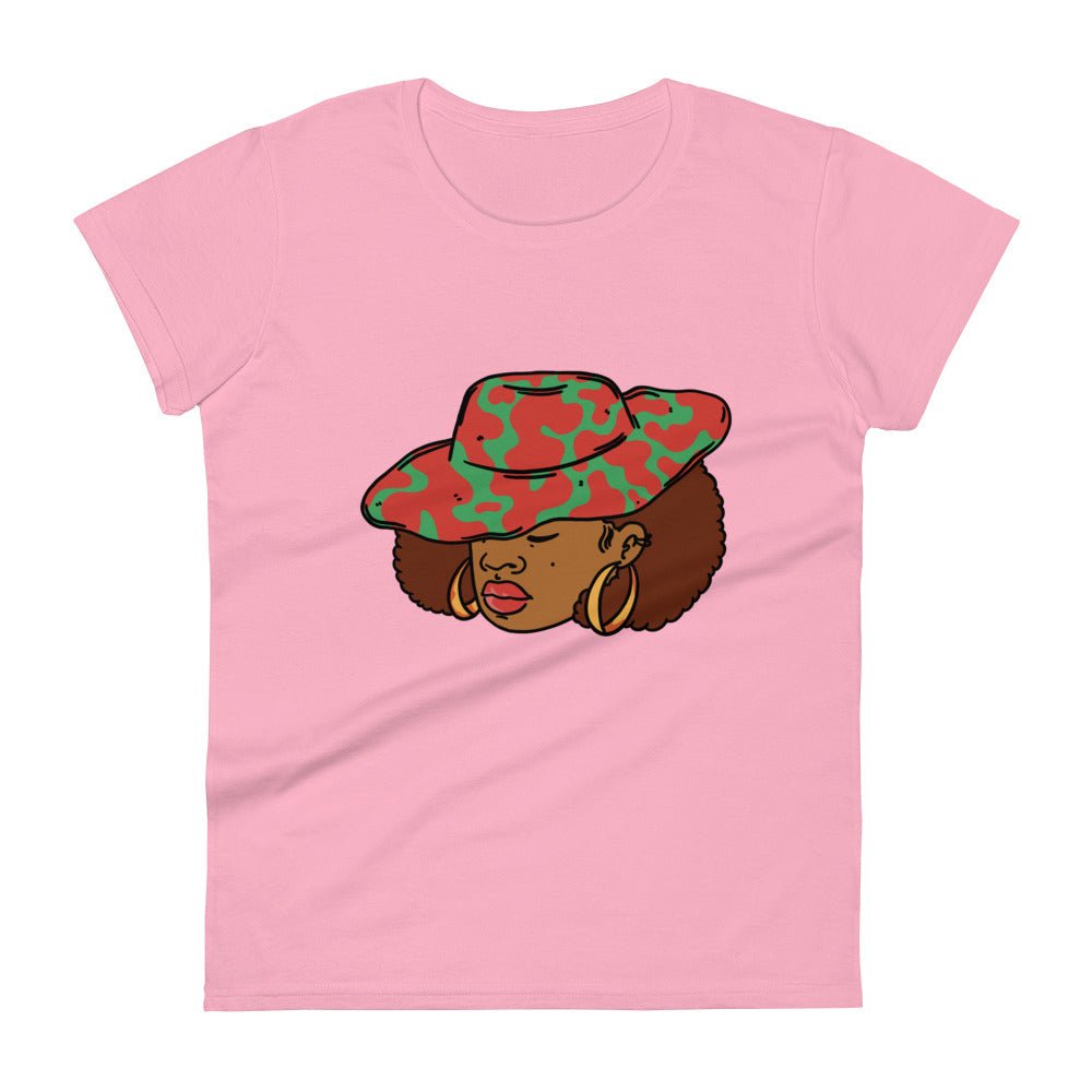 Woman with Hat short sleeve t-shirt