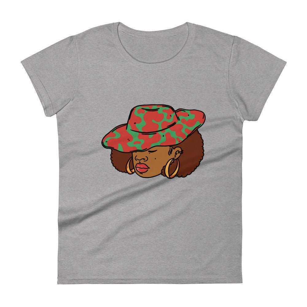 Woman with Hat short sleeve t-shirt