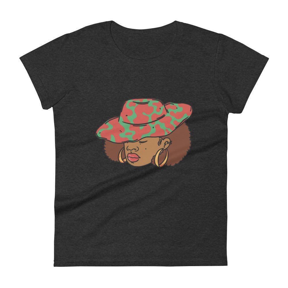 Woman with Hat short sleeve t-shirt