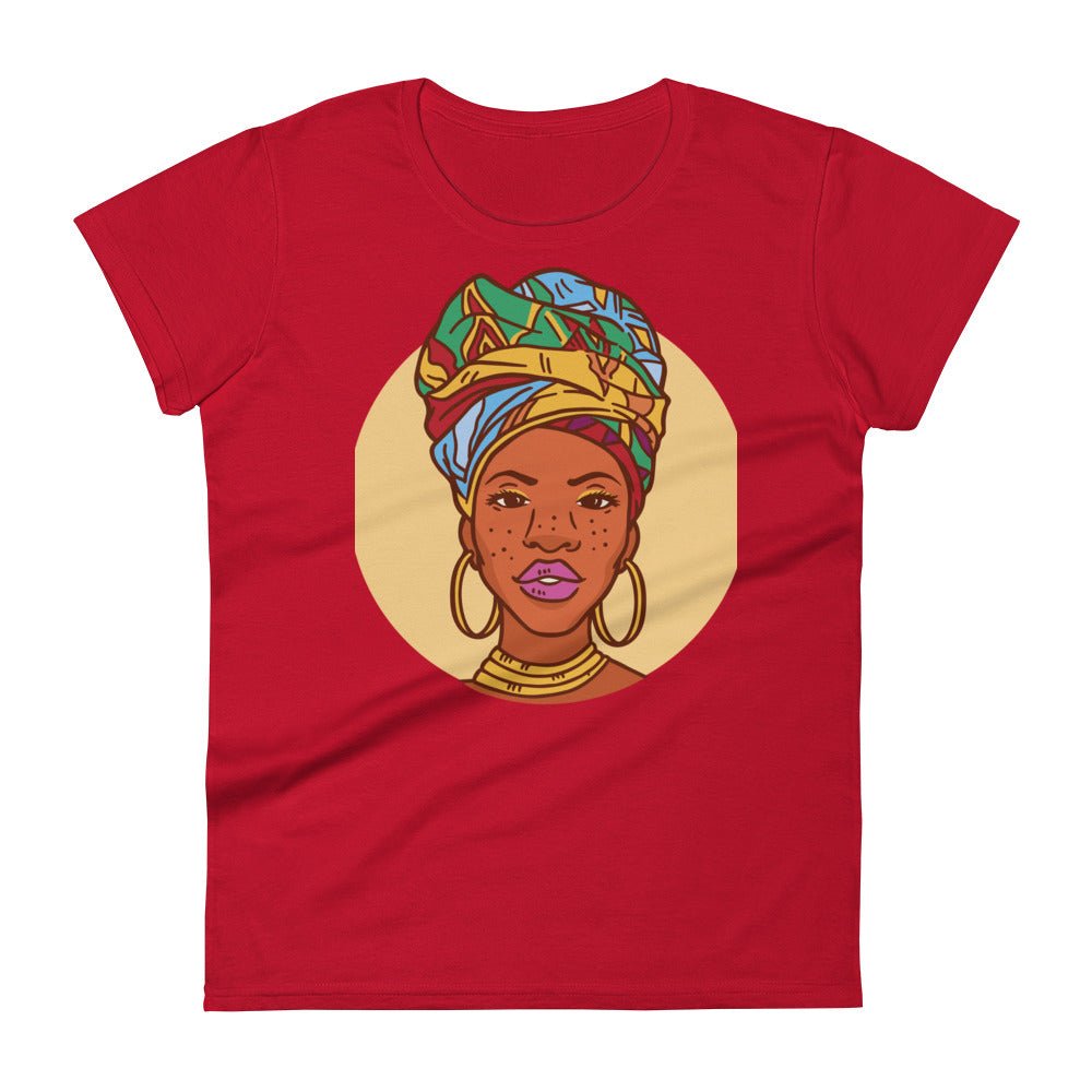 Woman with Head Wrap short sleeve t-shirt