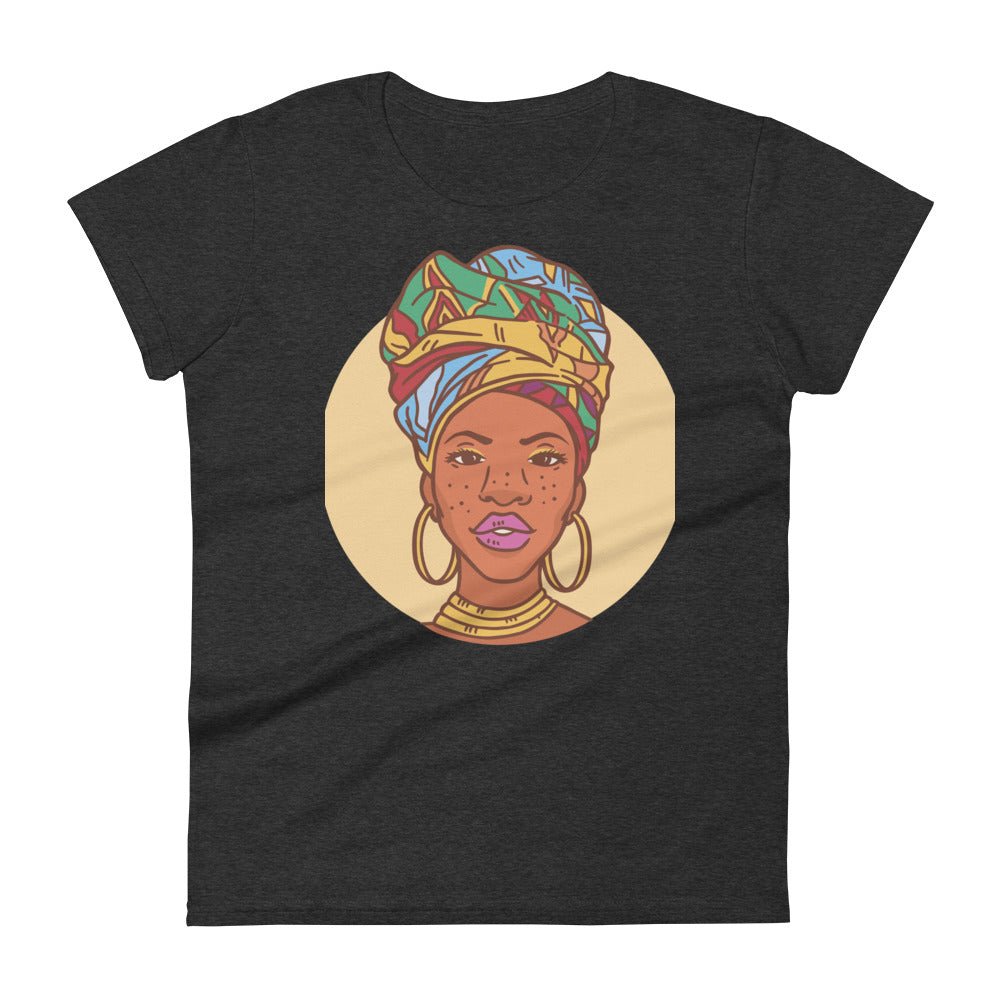 Woman with Head Wrap short sleeve t-shirt