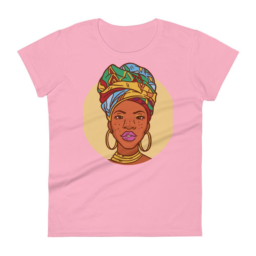 Woman with Head Wrap short sleeve t-shirt