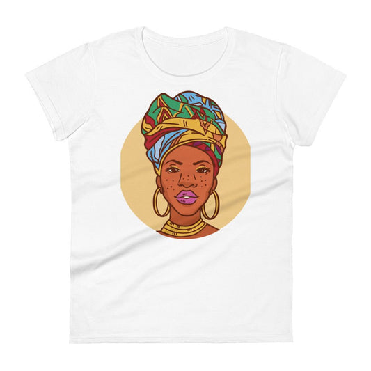 Woman with Head Wrap short sleeve t-shirt