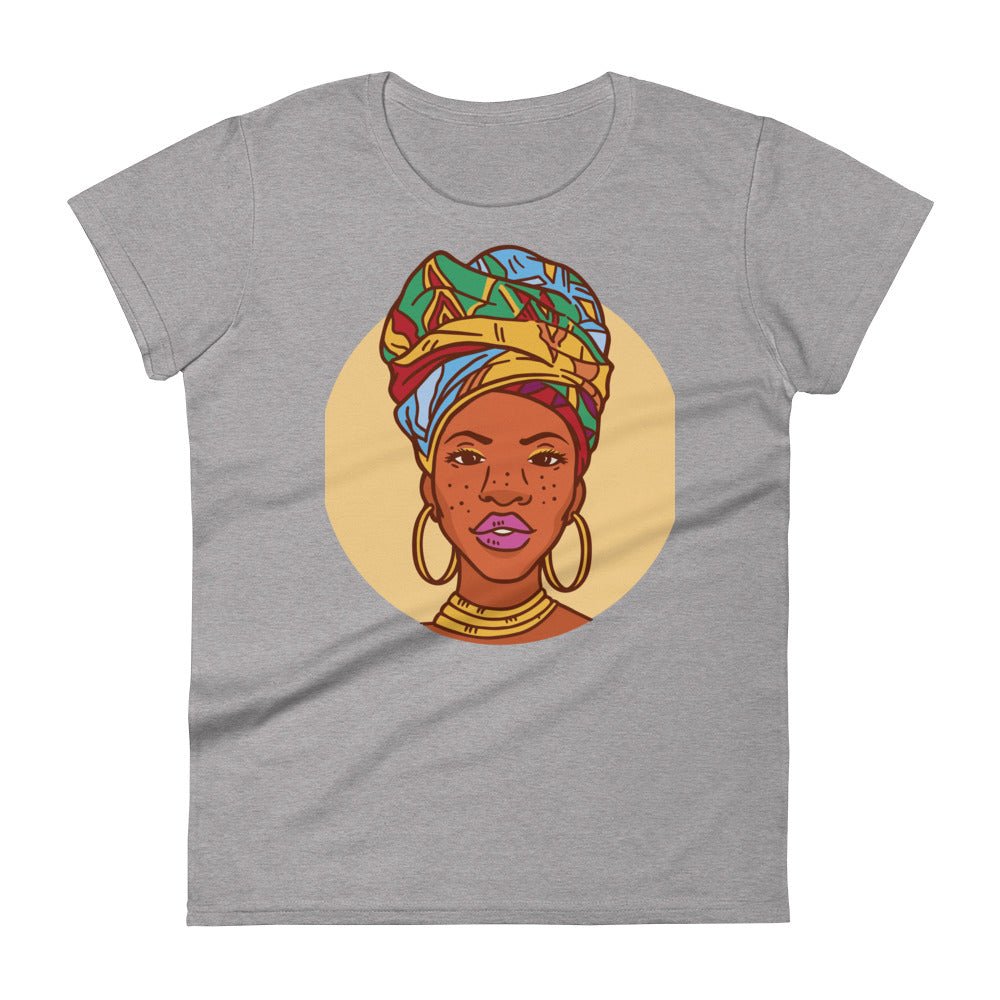 Woman with Head Wrap short sleeve t-shirt