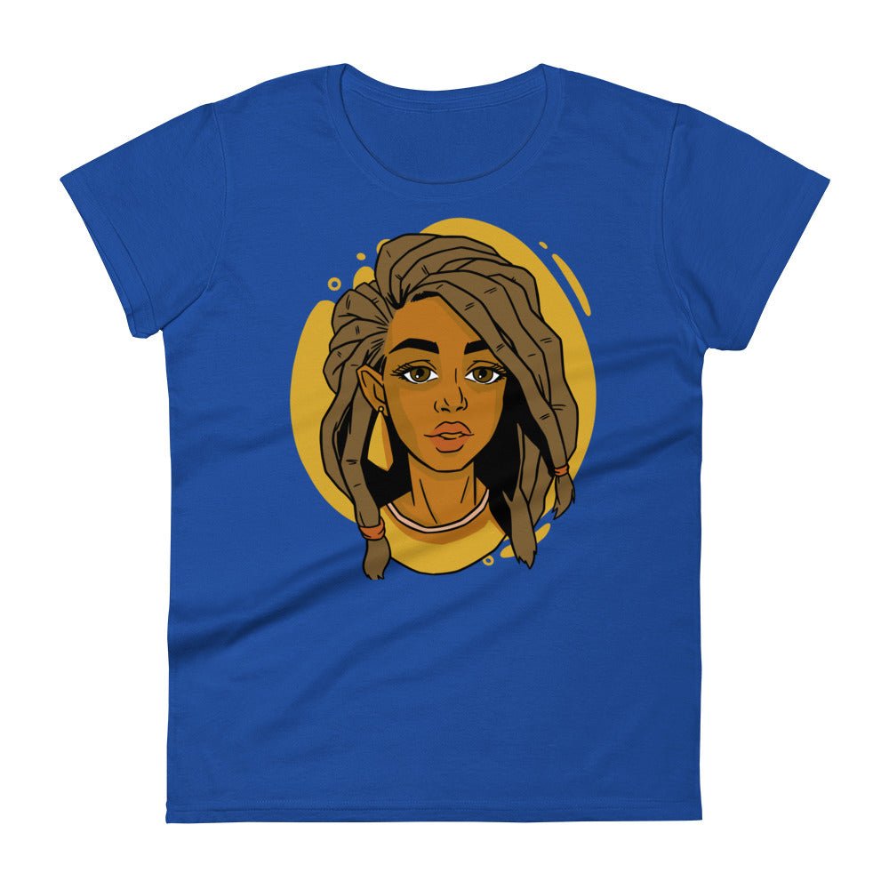 Woman with Locs short sleeve t-shirt