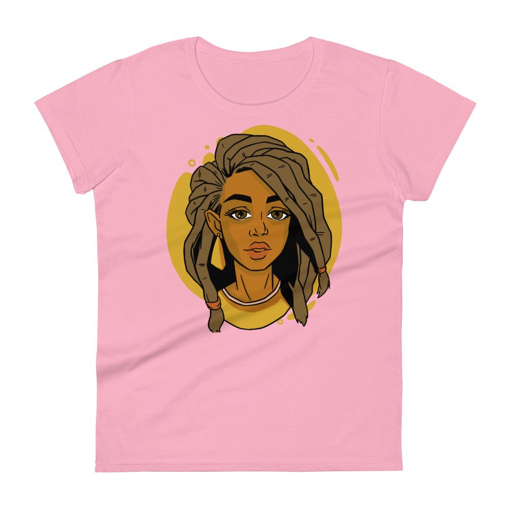 Woman with Locs short sleeve t-shirt