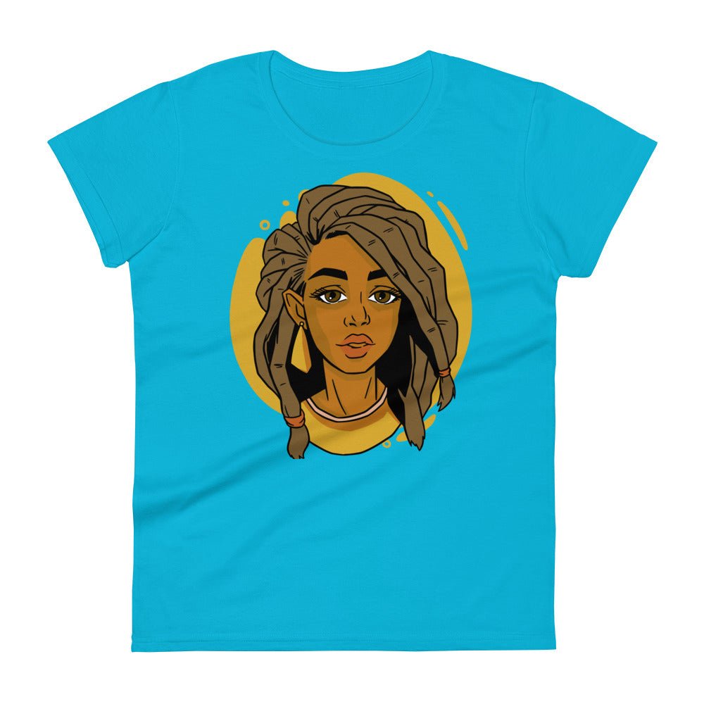 Woman with Locs short sleeve t-shirt