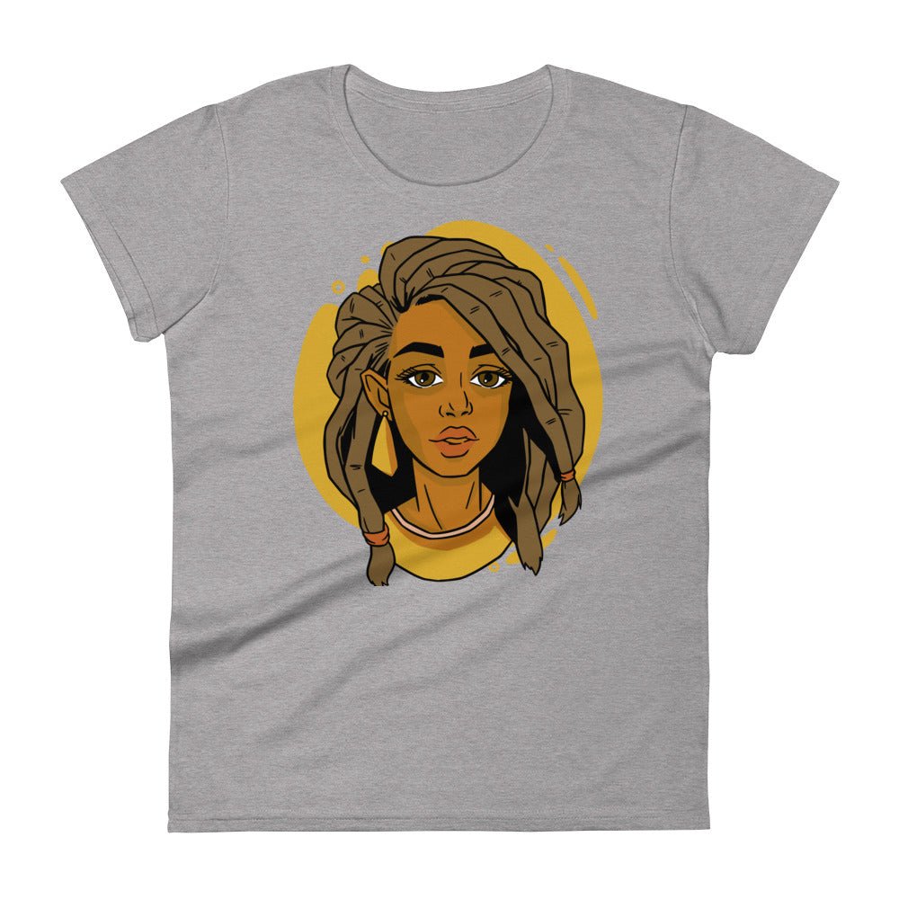 Woman with Locs short sleeve t-shirt