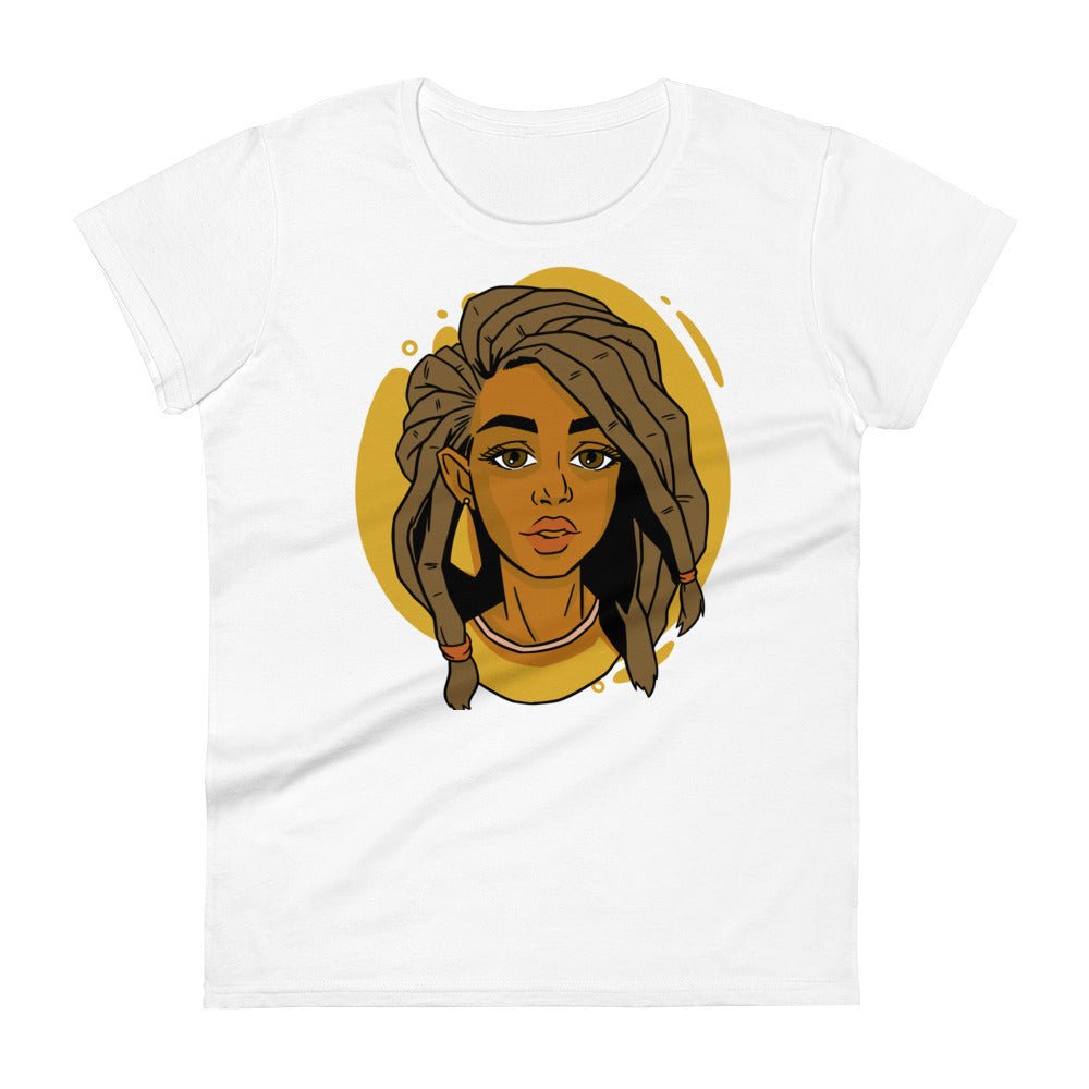 Woman with Locs short sleeve t-shirt