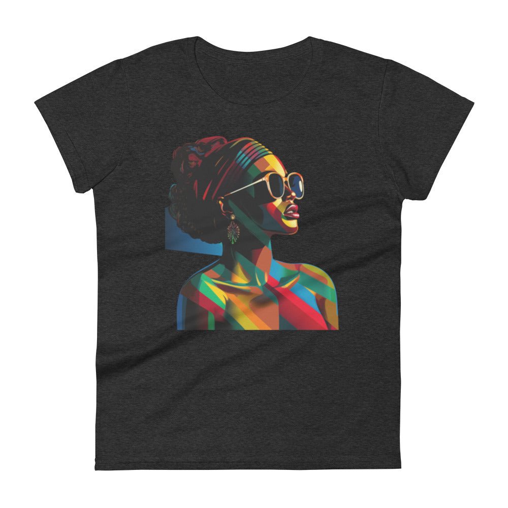 Women's “About My Business”Kaleidoscope of colors T-shirt