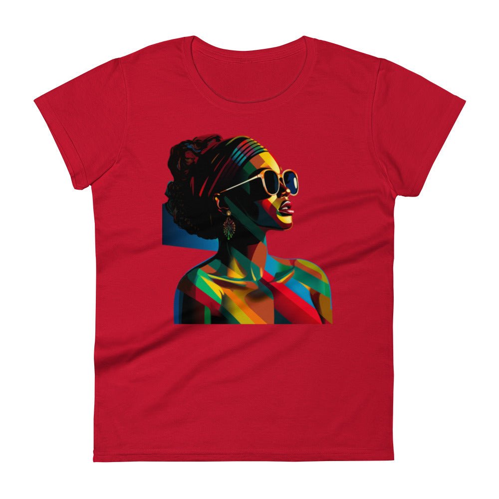 Women's “About My Business”Kaleidoscope of colors T-shirt