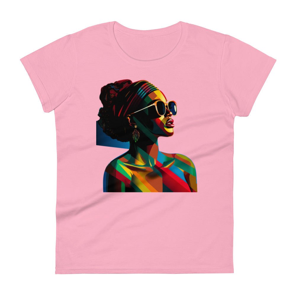 Women's “About My Business”Kaleidoscope of colors T-shirt