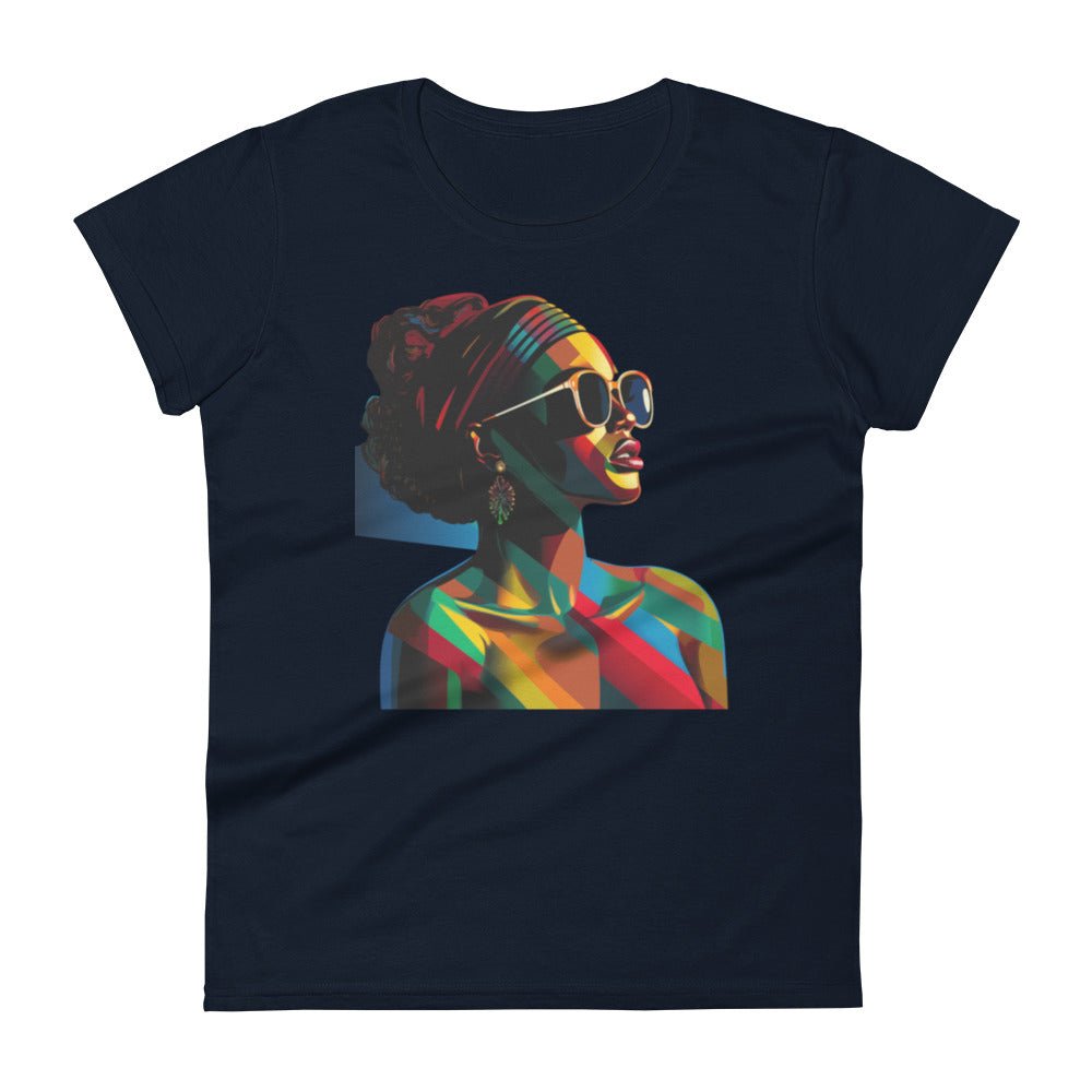 Women's “About My Business”Kaleidoscope of colors T-shirt