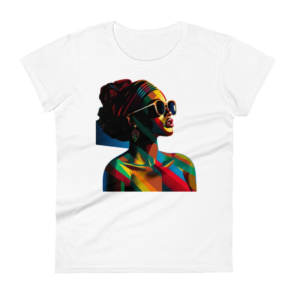 Women's “About My Business”Kaleidoscope of colors T-shirt