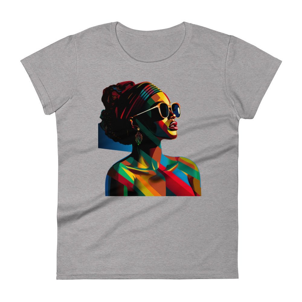 Women's “About My Business”Kaleidoscope of colors T-shirt