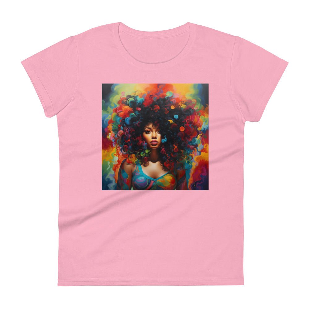 Women's “Bold & Beautiful” Kaleidoscope of colors short sleeve t-shirt