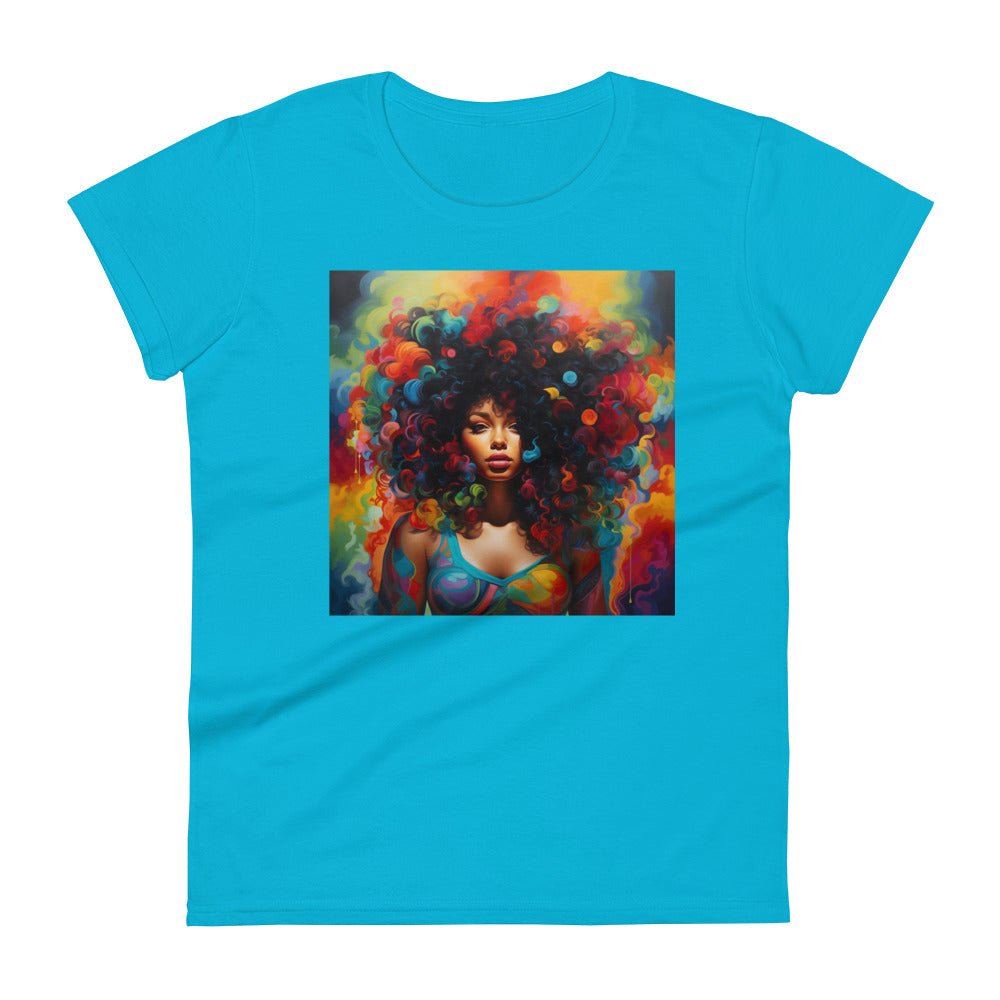 Women's “Bold & Beautiful” Kaleidoscope of colors short sleeve t-shirt