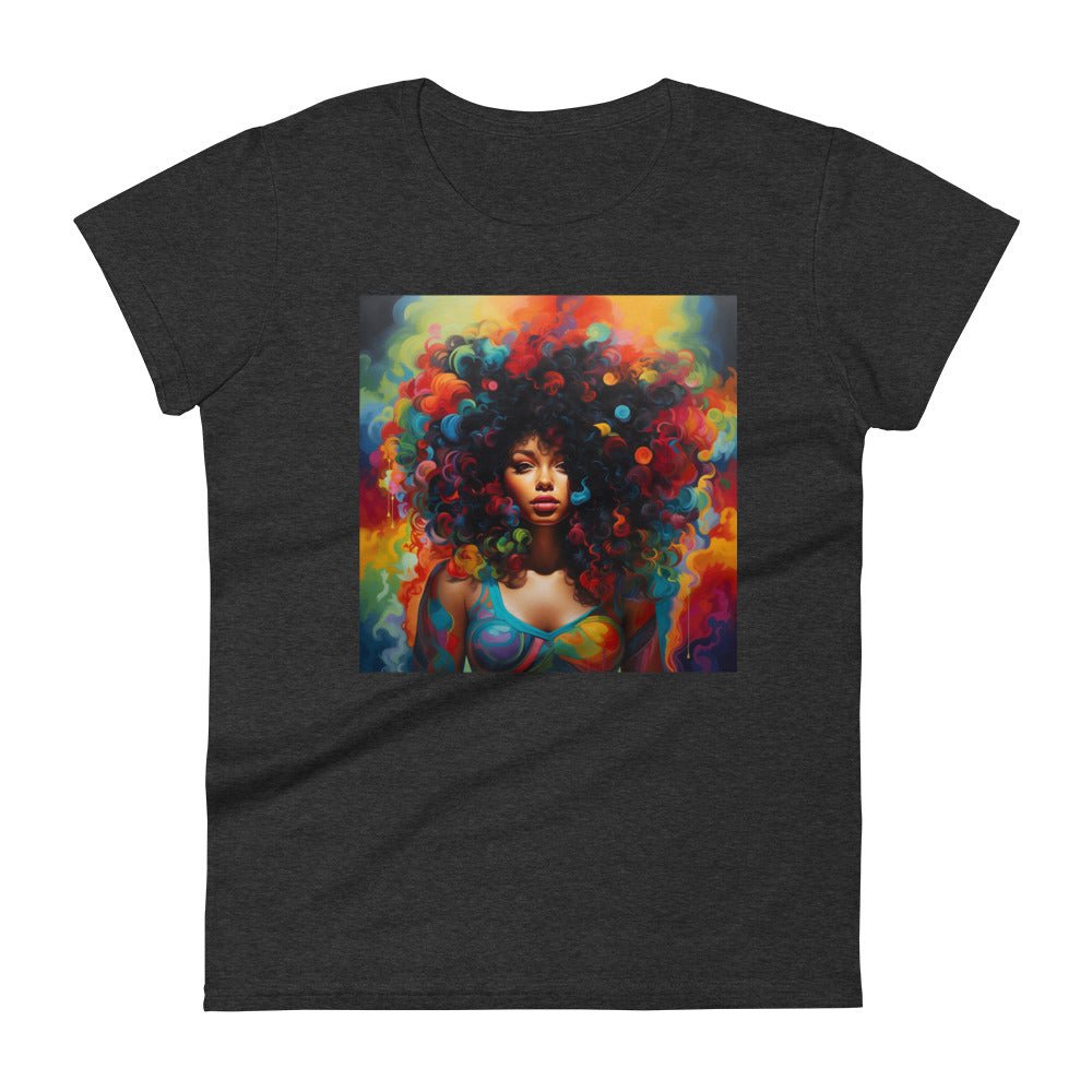 Women's “Bold & Beautiful” Kaleidoscope of colors short sleeve t-shirt