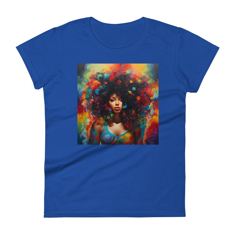 Women's “Bold & Beautiful” Kaleidoscope of colors short sleeve t-shirt