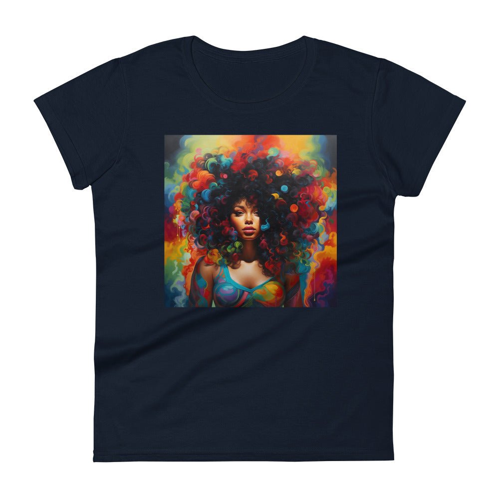 Women's “Bold & Beautiful” Kaleidoscope of colors short sleeve t-shirt