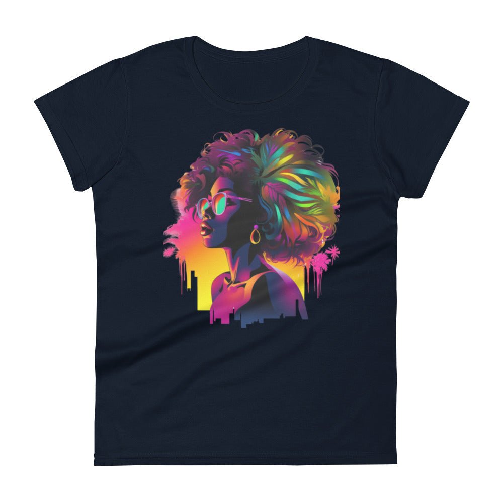 Women's Cali-Dreamin’ kaleidoscope of colors t-shirt