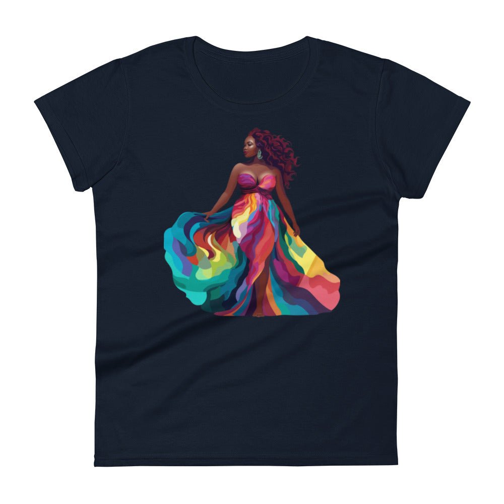 Women's “Loving Me” Kaleidoscope of Colors short sleeve t-shirt