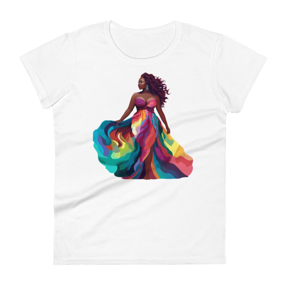 Women's “Loving Me” Kaleidoscope of Colors short sleeve t-shirt