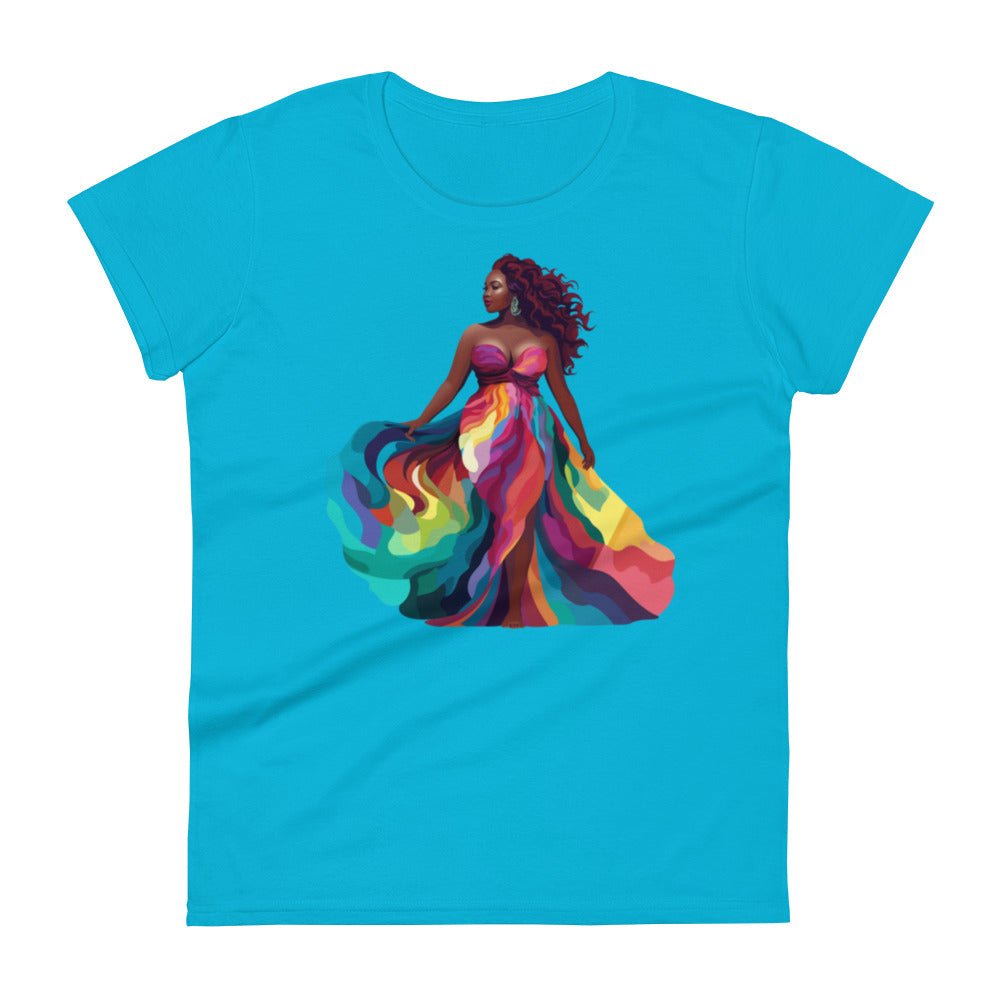 Women's “Loving Me” Kaleidoscope of Colors short sleeve t-shirt