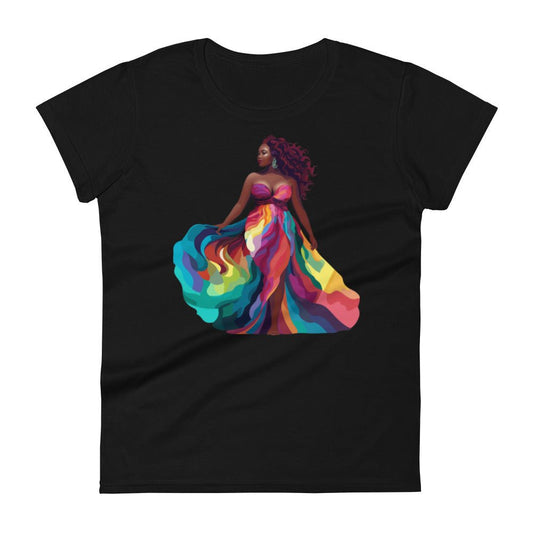 Women's “Loving Me” Kaleidoscope of Colors short sleeve t-shirt