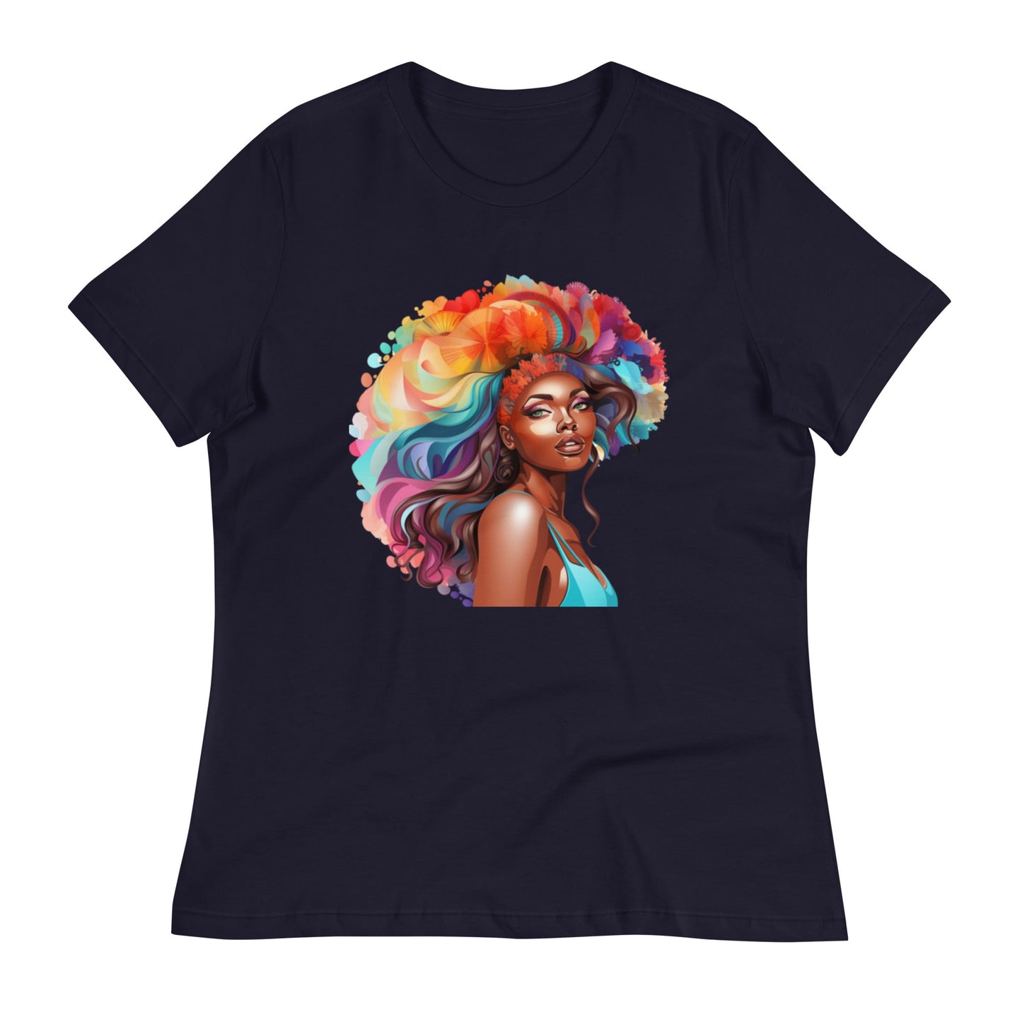 Women's Relaxed Kaleidoscope of Colors T-Shirt