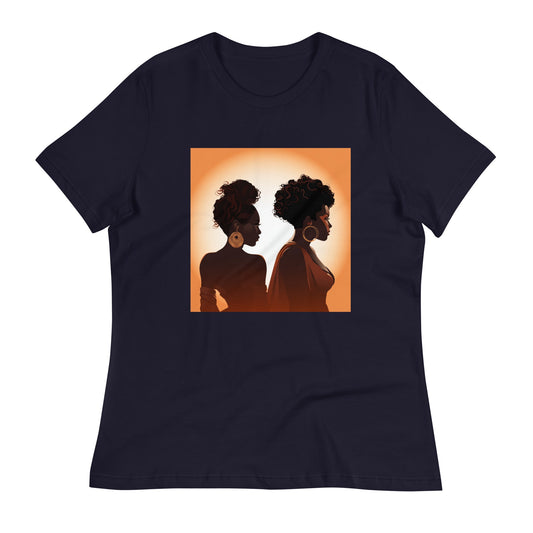 Women's Relaxed Silhouette Design T-Shirt