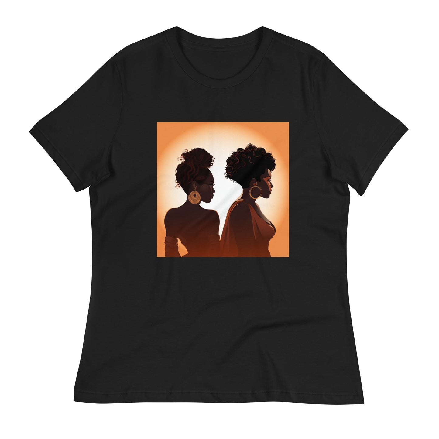 Women's Relaxed Silhouette Design T-Shirt