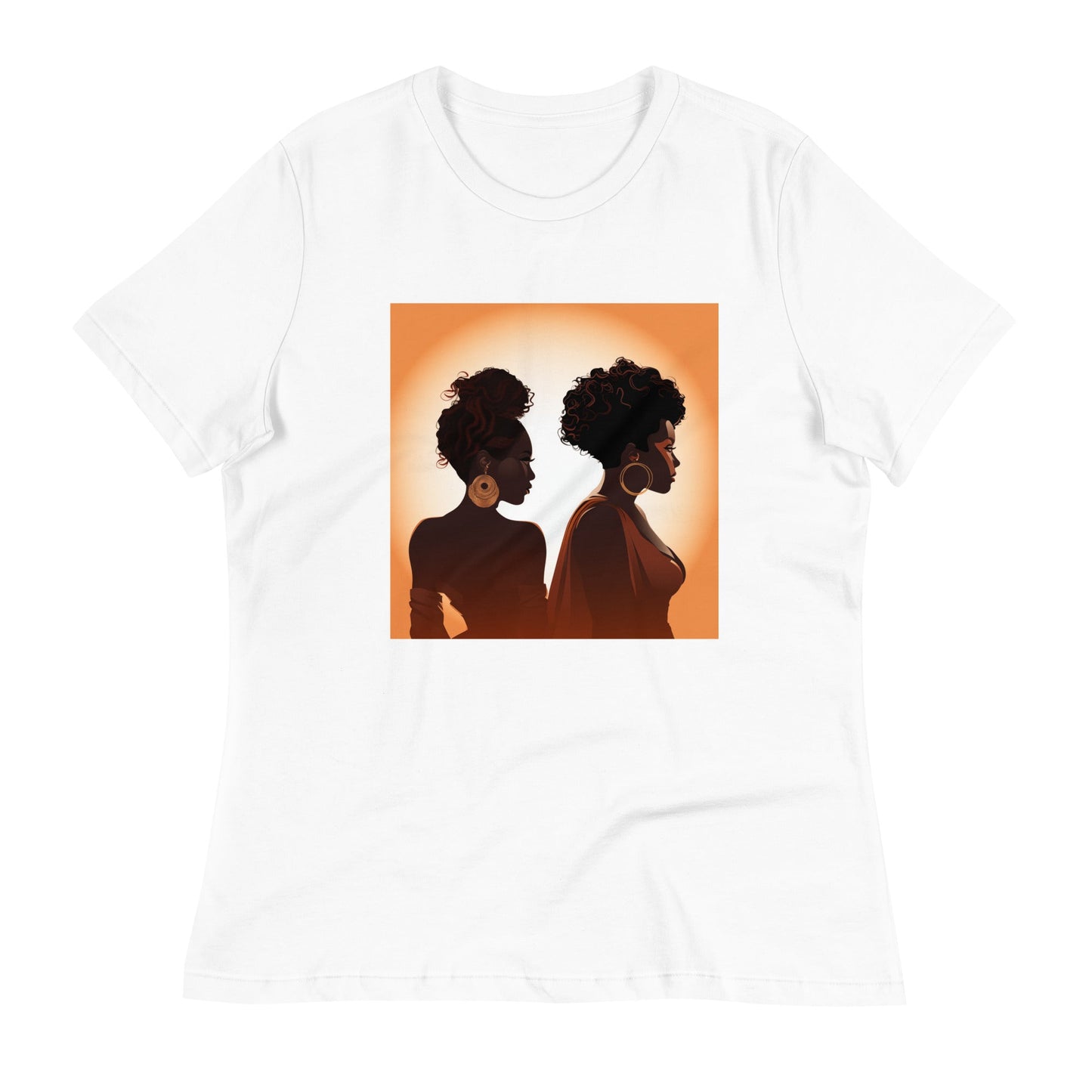 Women's Relaxed Silhouette Design T-Shirt