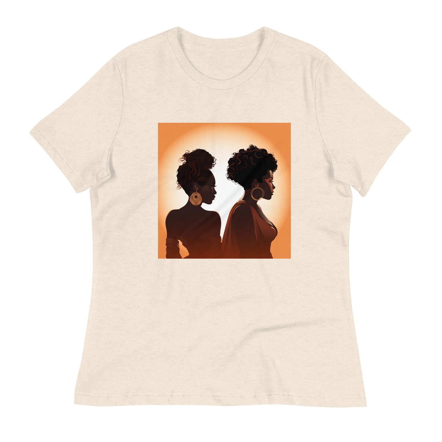 Women's Relaxed Silhouette Design T-Shirt