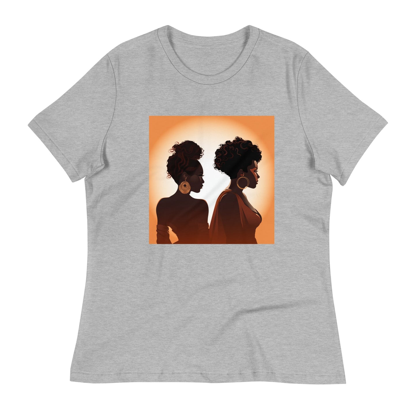 Women's Relaxed Silhouette Design T-Shirt