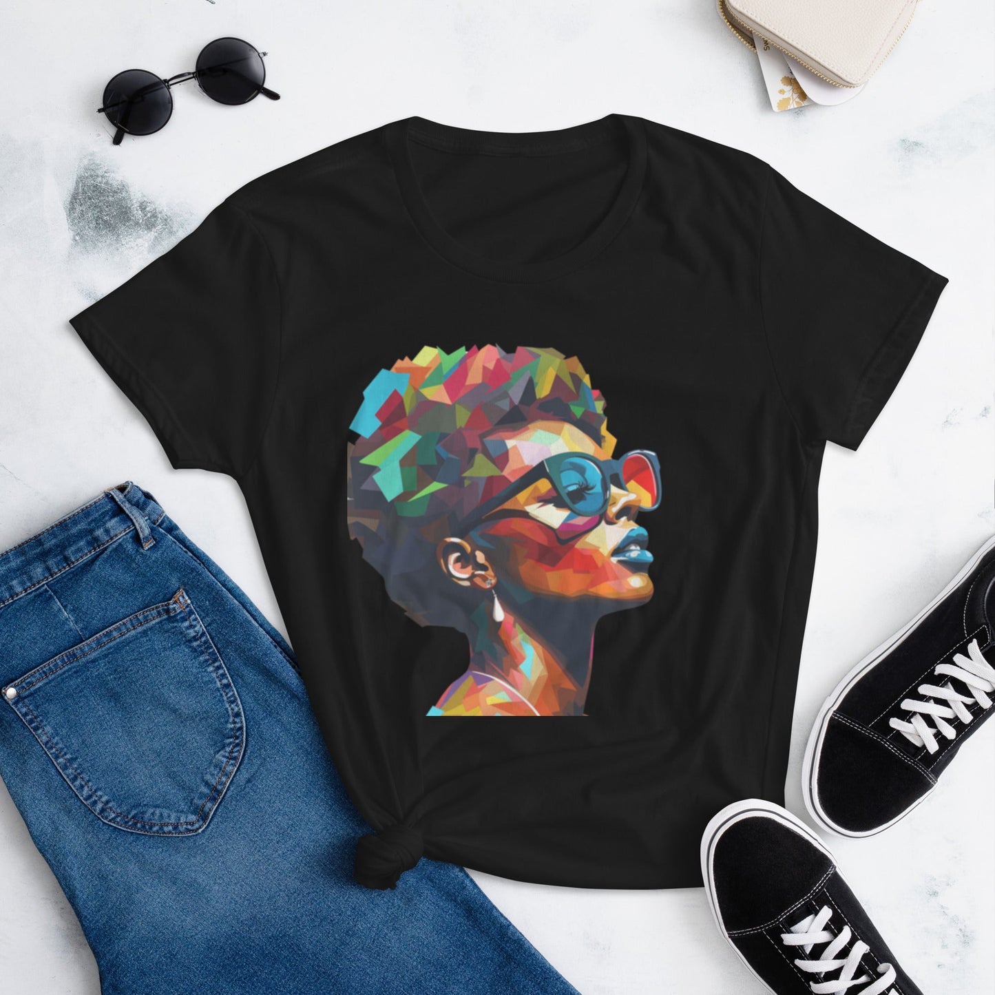 Women's Short & Sassy Kaleidoscope of Colors t-shirt